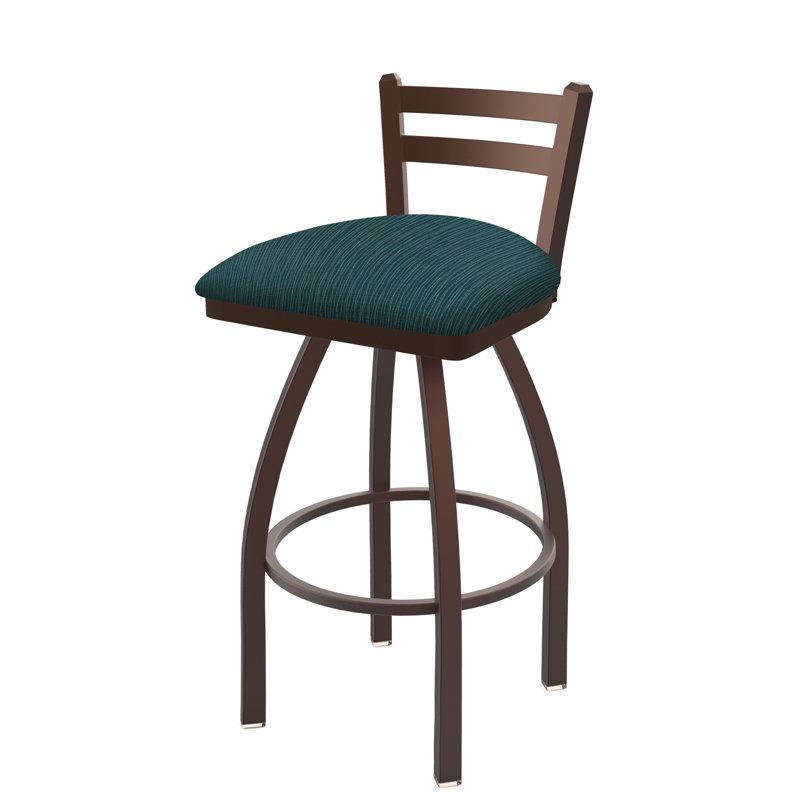 Tabouret de bar et de comptoir 411 Jackie, Tissu - marée graphique, Bronze, Tabouret de comptoir (assise de 25 po de hauteur)