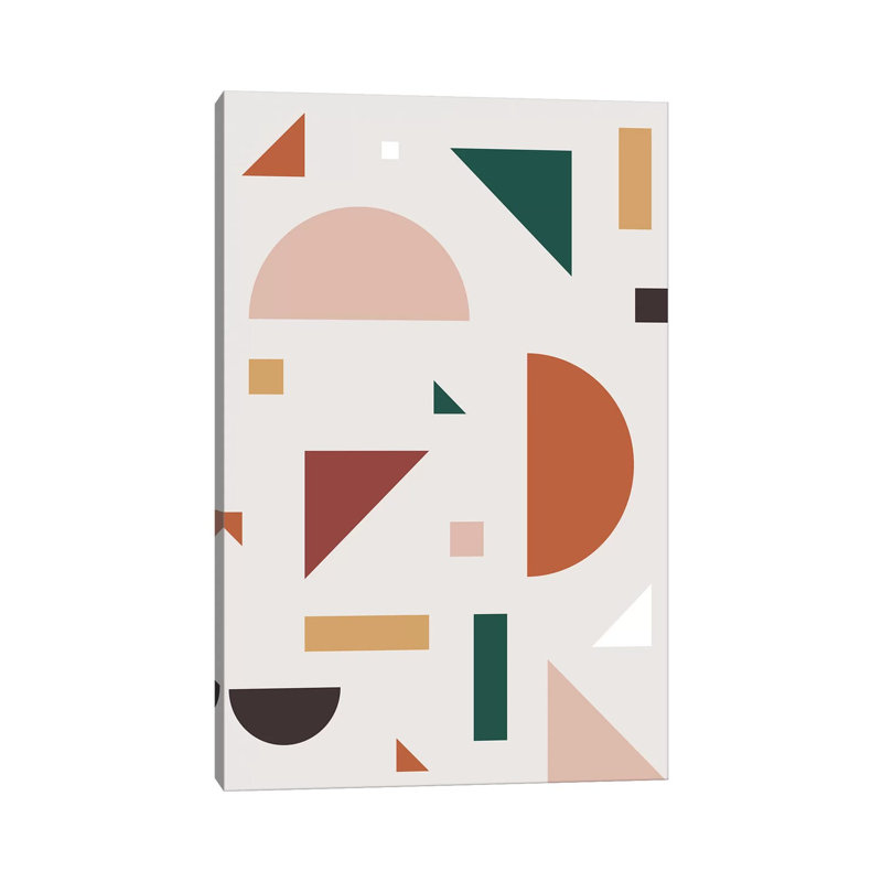 Abstract Geometric XXX - Print on Canvas, Wrapped Canvas, 20.32 cm H x 30.48 cm W
