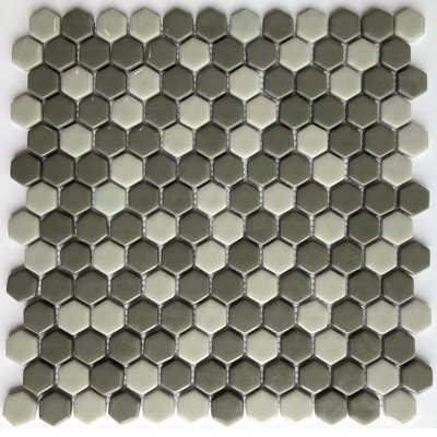 Carreau de mosaïque en verre nid d'abeille pour mur et plancher 1 "x 1" Sicily