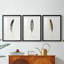 Found Feather I - Impression personnalisée de qualité supérieure avec cadre mat - 3 pièces-1568945619-1568945644