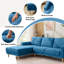 2-Piece 90" Upholstered L-Shaped Fabric Corner Sofa-2010216020