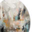 Serene Waters In Marble III - Art mural rond en marbre abstrait-88619998