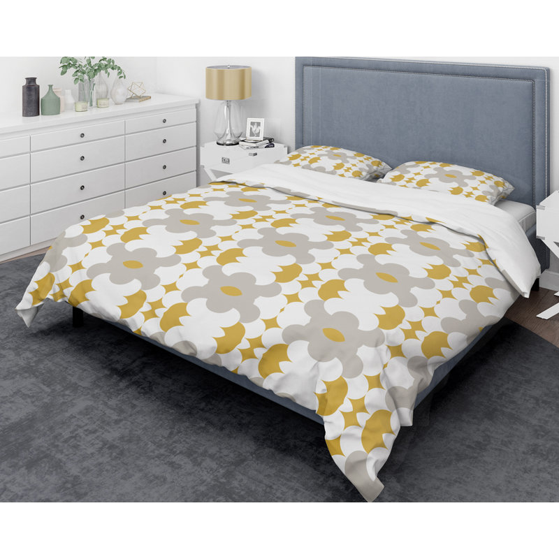  Ensemble de housse de couette Egbert, Housse de couette double / grand et 2 taies décor