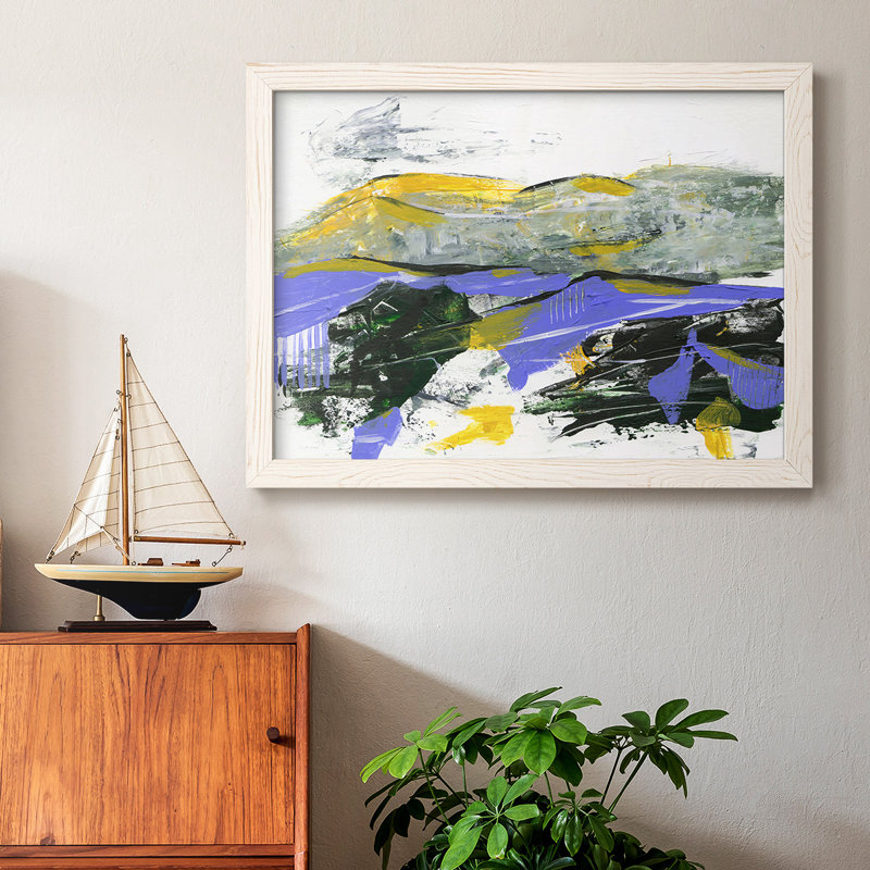 «Silent Mountain IV», reproduction d'un seul cadre photo sur toile, Cadre blanc, H 18 po x l 26 po x P 1,5 po