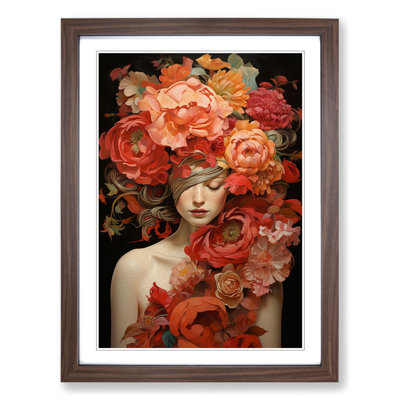 Floral Art Modern Art - Framed Print