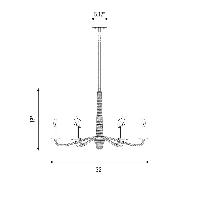 Joslin 6-Light Chandelier