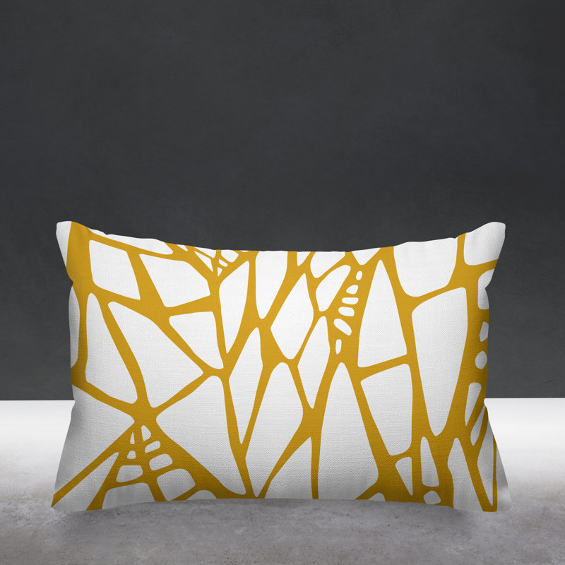 Housse et insert de coussin d'extérieur pour l'extérieur, Jaune