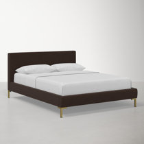 Delpha Grounded Upholstered Wood Base Bed Size: King, Color: Stone