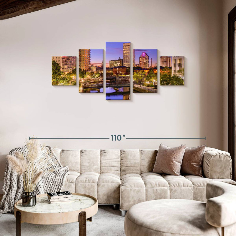 Rhode Island, 36" H x 80" W