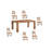 Haleh Solid Wood Dining Table-362690863