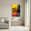 Affiche de film Pulp Fiction vieillie, femme fumante, toile murale-1648443666