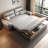 86.61"Modern Cat Paw Leather Sofa Bed-692057011