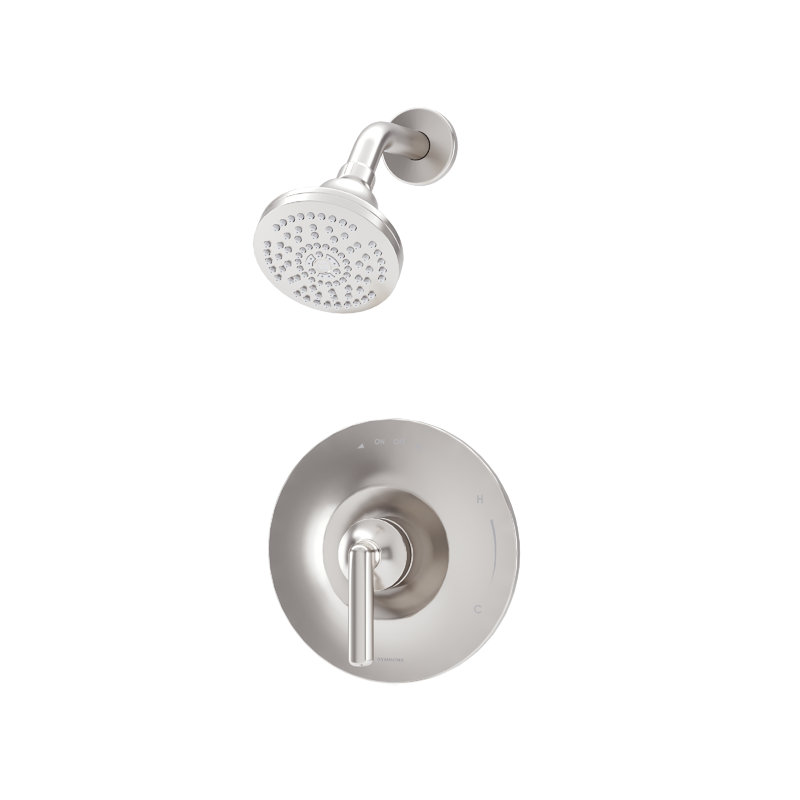 Birch HydroMersion Single Handle Shower Trim Kit with Escutcheon, Satin Nickel