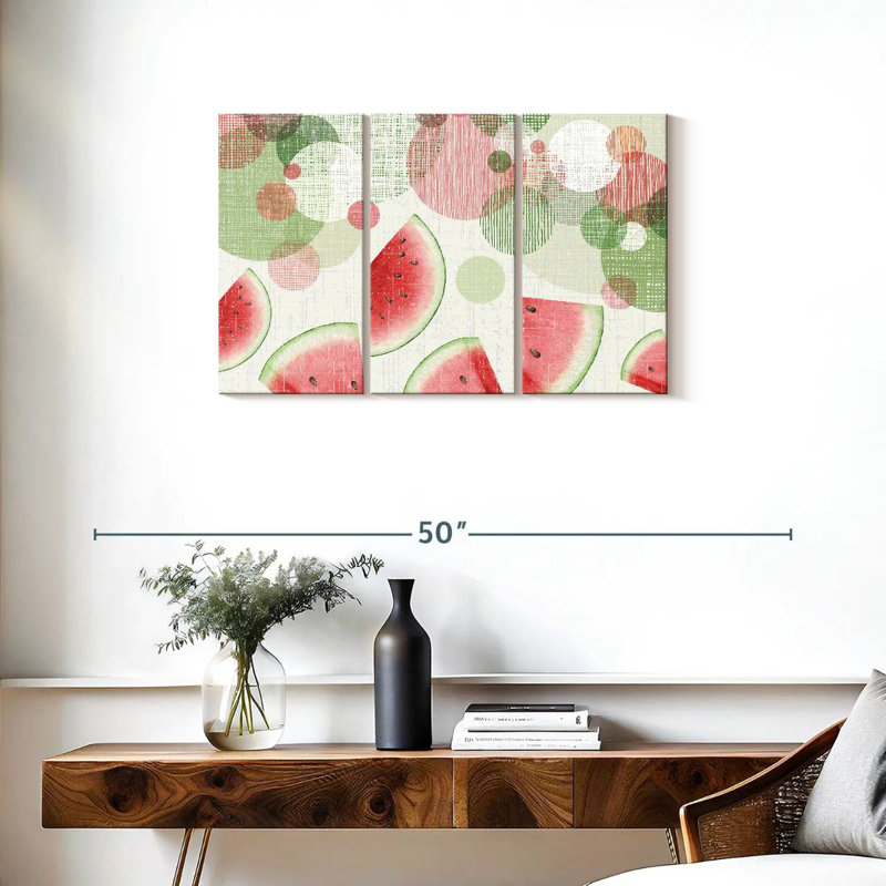 Watermelon Delight, 20" H x 33" W