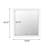 Miroir rectangulaire blanc Chenell