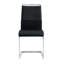 Chemash 48cm H Upholstered Metal Upholstered Back Cantilever Chair-1096564300