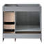 [Cabinet seulement] Meuble-lavabo gris de 36 po (lavabo non inclus)-121615361