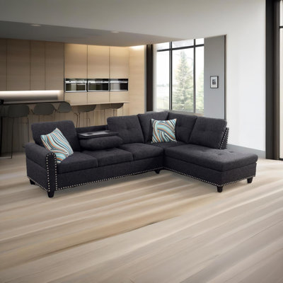 Talithia Corduroy L-Shaped Sectional Right Hand Facing