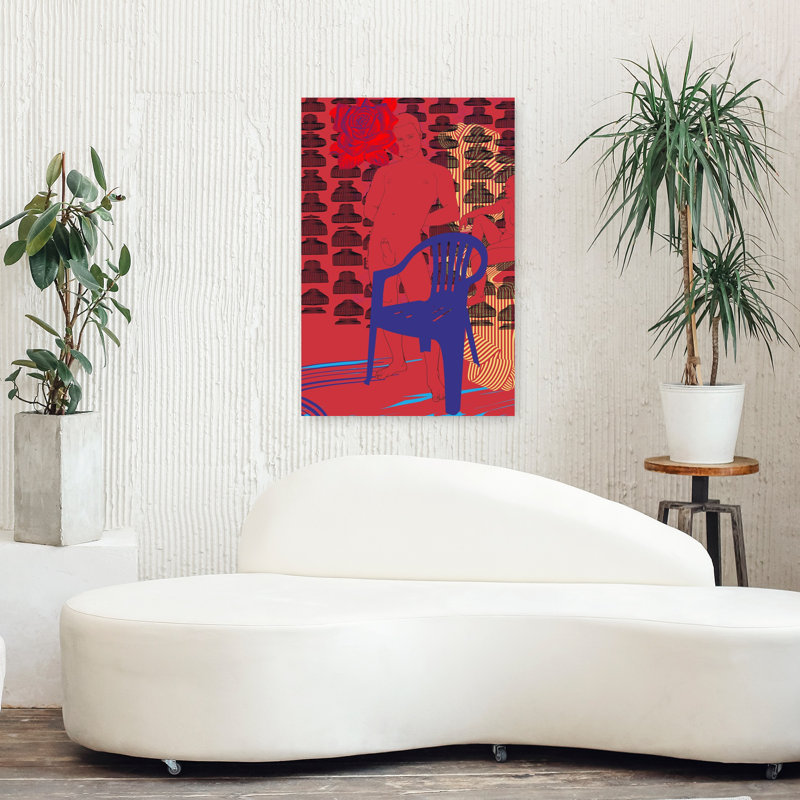 Art contemporain contemporain abstrait, H 36 po x l 24 po