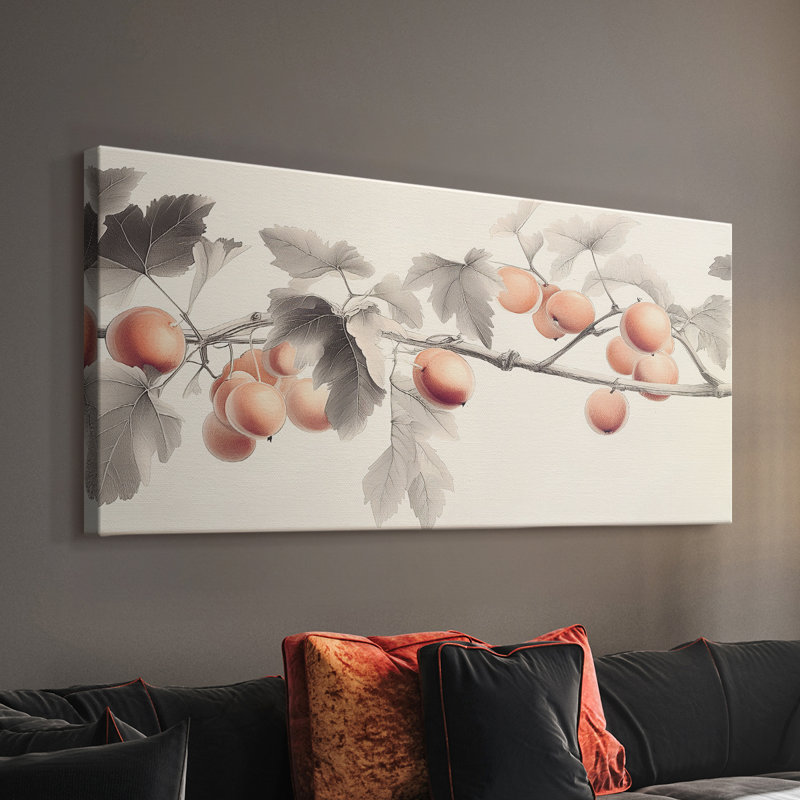 Botanical Series-CL- Toile tendue avec châssis - Prêt à accrocher, H 24 po x l 48 po