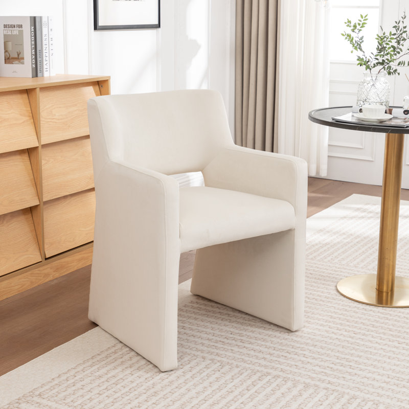 Chaise de salle à manger rembourrée Noah, Beige