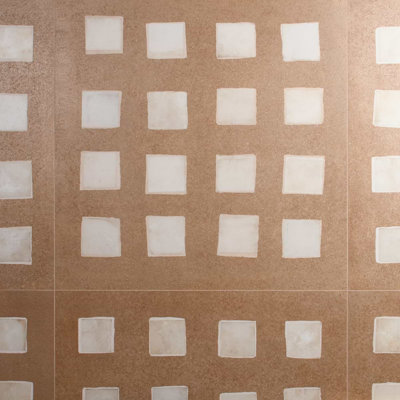Déco Zerina X 35 po Carreau de plancher et de mur en porcelaine semi-polie d'aspect béton (17,64 pieds carrés / caisse)