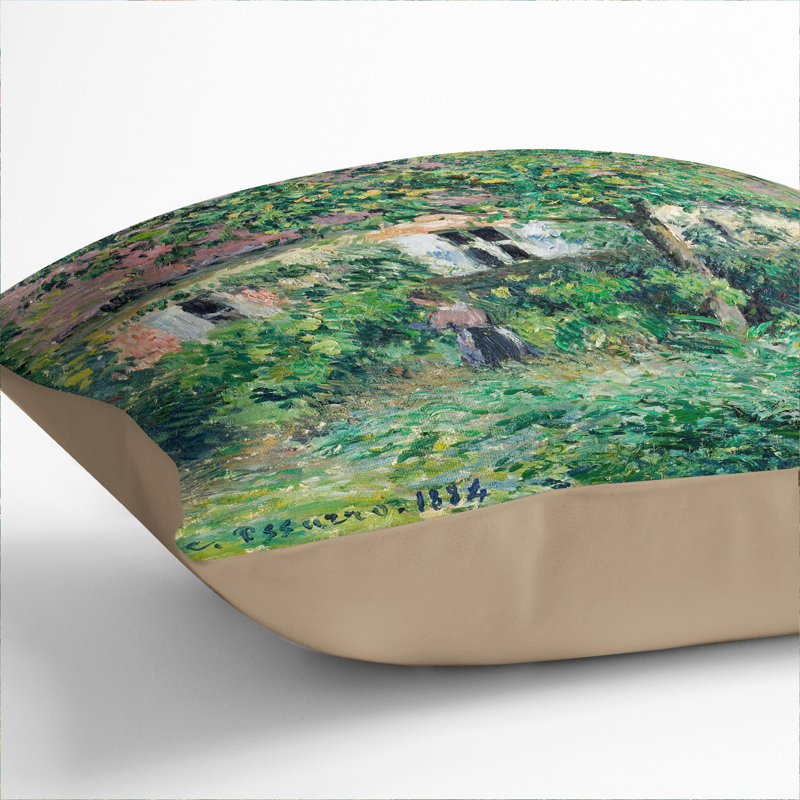 The Peasant House Square Throw Cushion, Stone, 40cm H x 40cm W x 15cm D