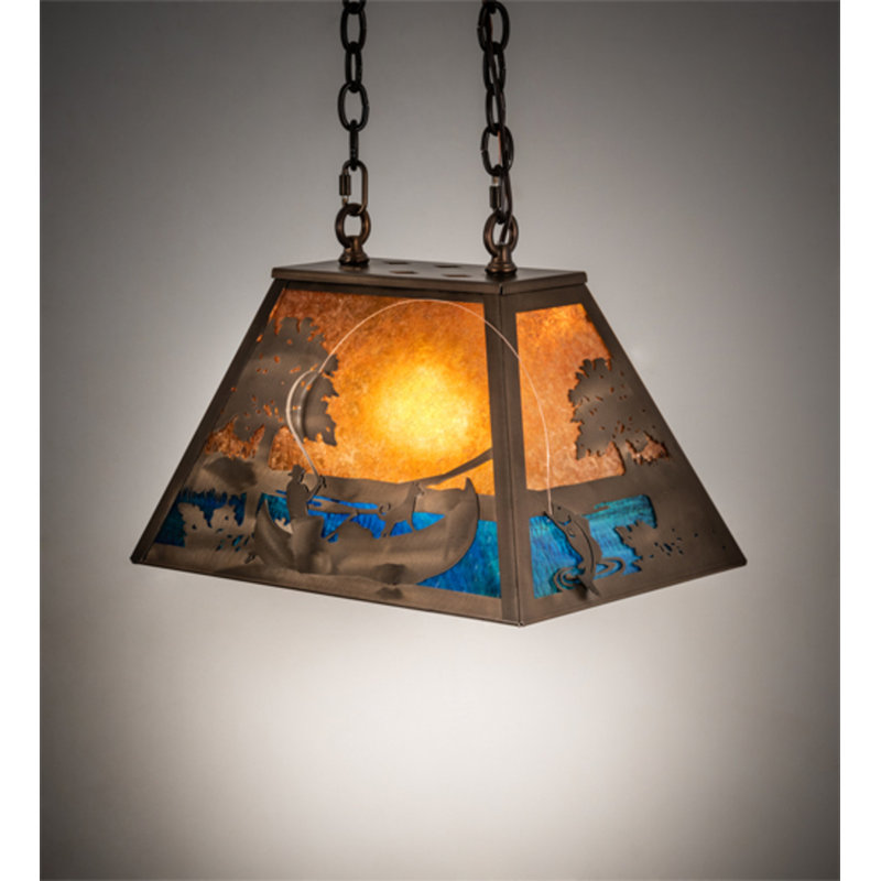 Bass And Fisherman 1 - Light Pendant