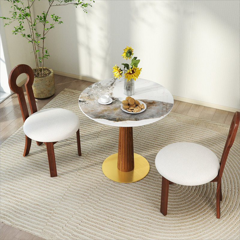Table de salle à manger Modern Modern, Blanc