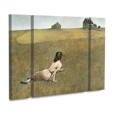 Andrew Wyeth «Christinas World», ensemble de 3 panneaux d'art
