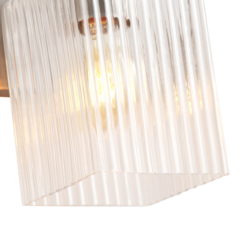 3-lamp Clear Glass Adjustable Iron Mirror Front Light