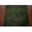 Tapis décoratif tribal vert Gabbeh 3 x 5