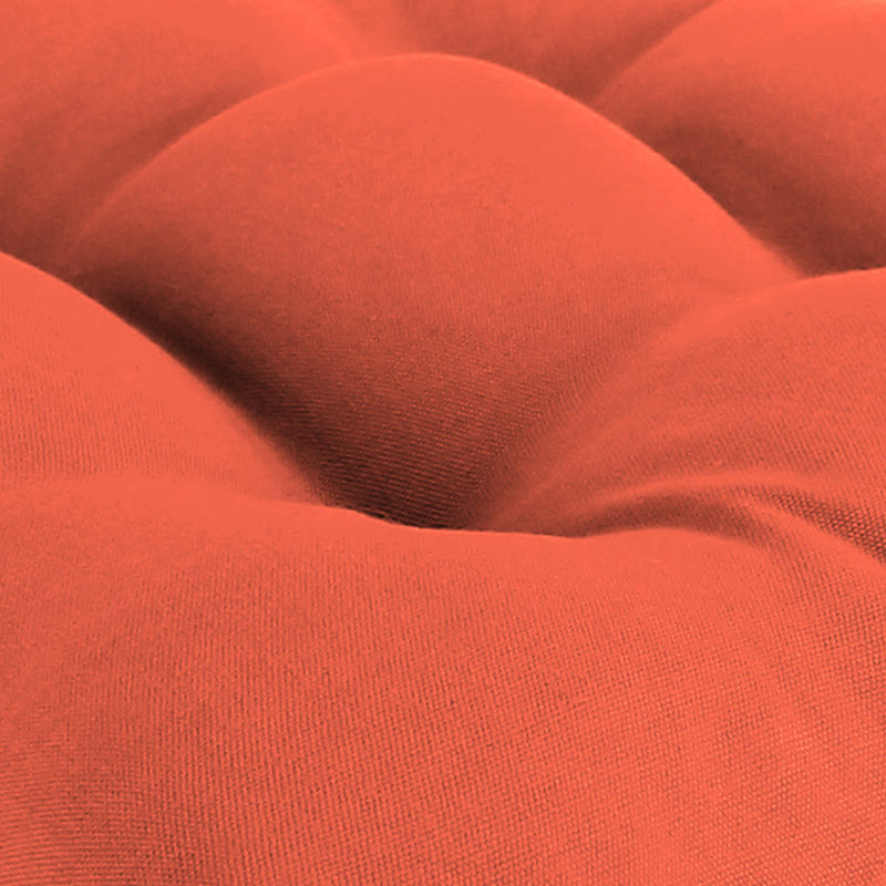 Outdoor Wicker Seat Cushion, Canvas Melon Polyester