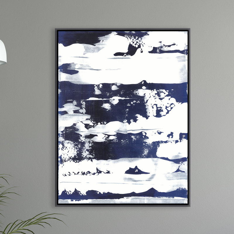 «Snow Shoes I» par David Erickson - peinture sur toile à cadre flottant