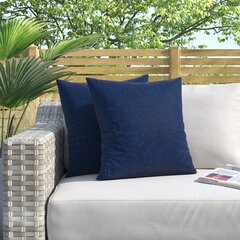 Union Rustic Forand Outdoor / Outdoor Striped Square 18 Throw Pillow Cover  & Insert