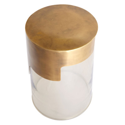 Jesse Glass Drum End Table