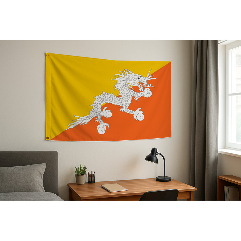 Drapeau du Bhutan - Drapeau