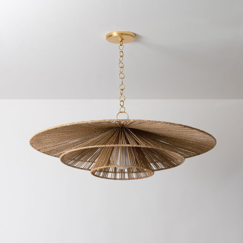 Levan 1 Light Pendant, 12.5" H x 36" W x 36" D