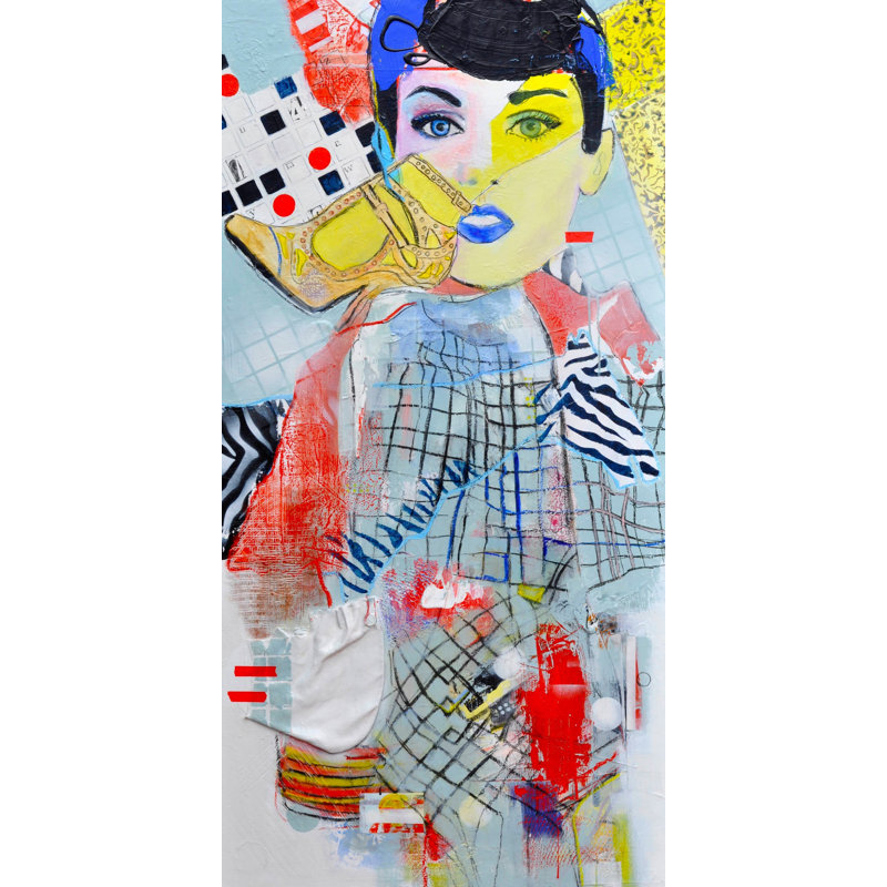 Lana Greben - Wrapped Canvas Painting, 91cm H x 45cm W x 3.81cm D