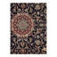 Melfred Oriental Area Rug in Navy Blue