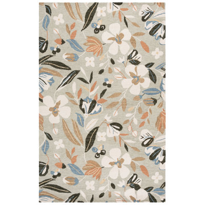 Jardin Hand Tufted Wool;Cotton Floral Indoor Rug