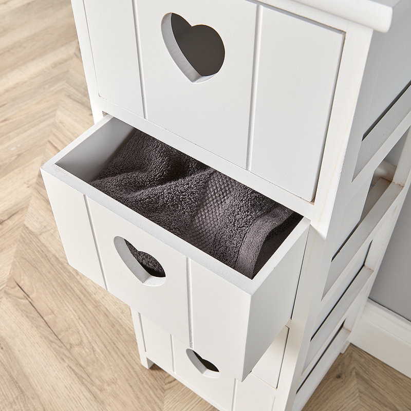 Castillo Fully Assembled 4 Drawer Chest, White