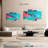 Avery Abstract Red And Blue Ripple