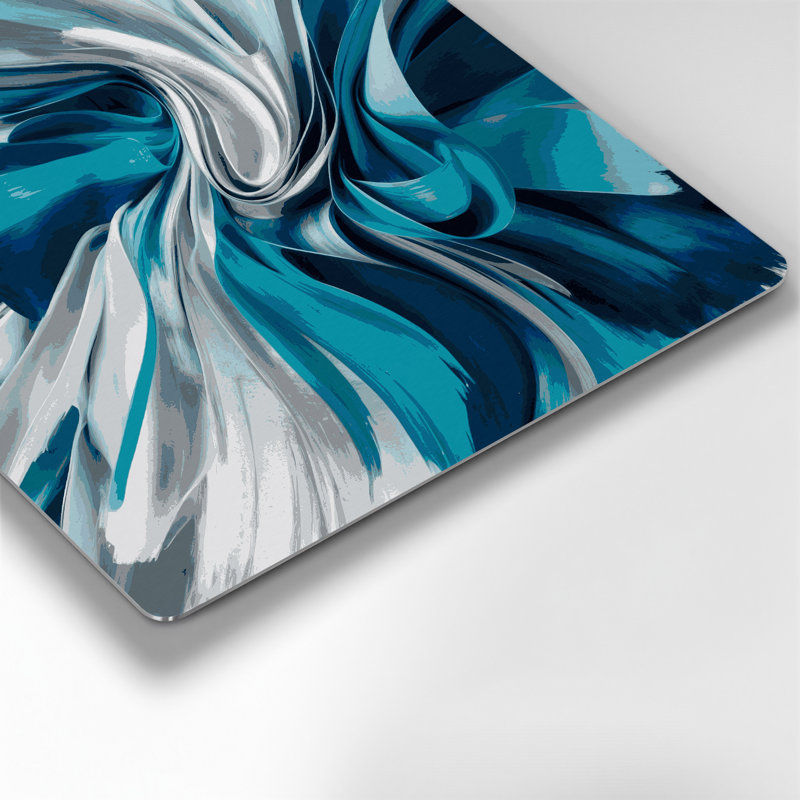 «Lyrical Abstraction 85», art mural en métal gris