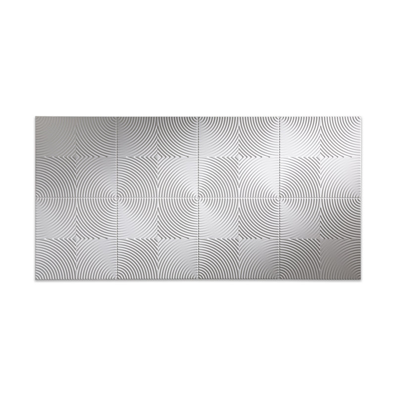 Panneau mural décoratif en vinyle 4 pi x 8 pi FASÄDE Echo, Blanc mat