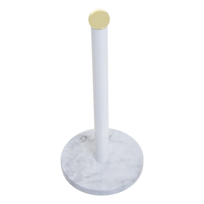 Stainless Steel Paper Towel Holder, White