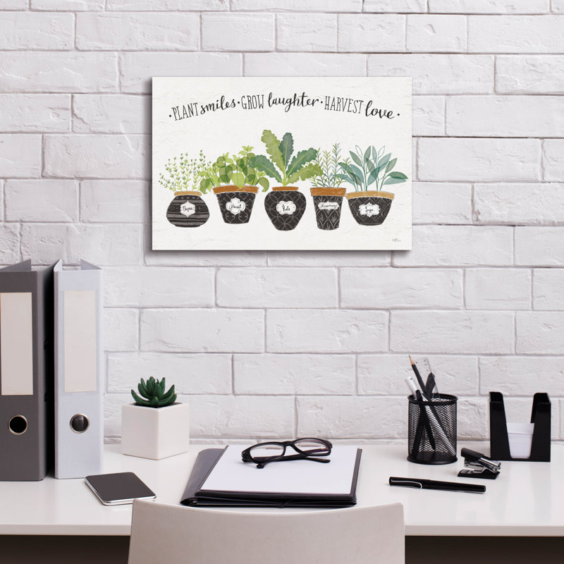 "Epic Graffiti" Fine Herbs 1 "par Janelle Penner, art mural sur toile, H 12 po x l 18 po x P 0,75 po