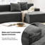Canapé large de 89 po de largeur moderne-1845714486