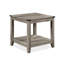 Table moderne brune et grise: tables basses rectangulaires et 2 tables de bout carrées pour le salon Tables contemporaines: de style rustique