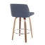 Tabouret de comptoir 35 pièces 2 pièces bleu avec pivot-132456939-132456937